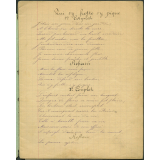 Cahier de chansons. 