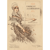 Emprunt de la Libération. 4%. 1918. Les Elèves de l'Ecole Michelet. Souscripteur. Département de la Seine-Inférieure. Comité de l'Emprunt.