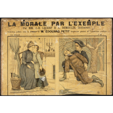 La Morale par l'exemple. N°2- Les Enfants : La famille est l'école où l'on apprend la pratique de tous les devoirs.