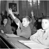 Ecole de garçons, rue Montcenis : exercice de mathématiques