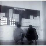 Université de Caen : tableau d'affichage de la faculté de droit