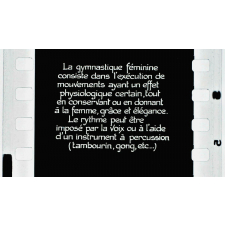 La Gymnastique rythmique I.