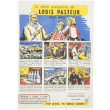 Buvard publicitaire : le destin exemplaire de Louis Pasteur (1822-1895)