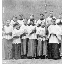 Ecole Saint-Charles à Saint-Brieuc. (Côte-d'Armor). 1940-1941.
