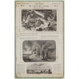 Tableau mural. Tableaux de l'Histoire Sainte. 5. Destruction de Sodome. 6. Histoire d'Isaac.