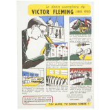 Buvard publicitaire. Le destin exemplaire de Victor Fleming (1881-1955) [sic]. 