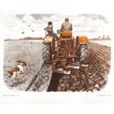 Tableaux de langage. Série IM 3 - n° 39b : Labour à la charrue (l'enfant sur le tracteur). n° 40b : Le cerf-volant (le cerf-volant prend de l'altitude). 