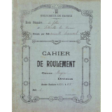 Cahier de roulement 