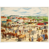 Tableau de géographie. 63-la manufacture de textile. 64-la foire de gros bétail.