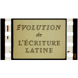 Evolution de l'écriture latine.