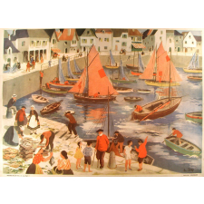 Tableau mural. Images de la vie. 4. Le port (Série n°1).