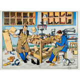 Tableau de vocabulaire : 19- Le cordonnier. 20- Le coiffeur.