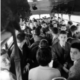 Voyage scolaire en Allemagne : Retour vers Corbeil : Intérieur de l'autocar