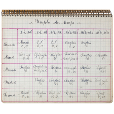 Cahier de textes. Classes de 6e, 5e, 4e et 3e. Collège. Pensionnat de garçons. Yvetot. 1953-1954.
