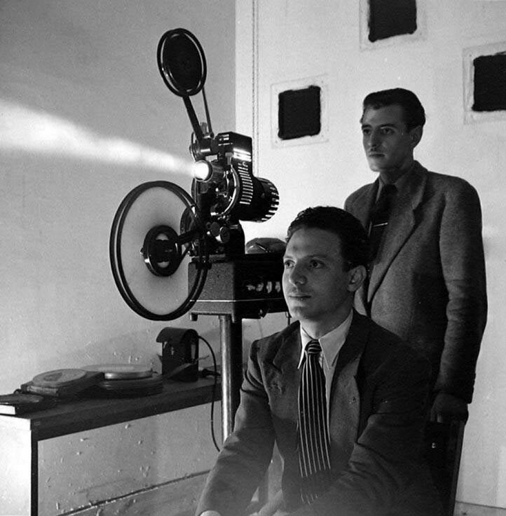 Télévision scolaire : cabine de projection cinéma