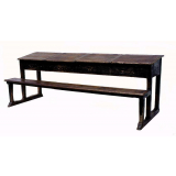 Pupitre à quatre places avec banc