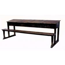 Pupitre à quatre places avec banc