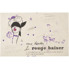 Buvard publicitaire. Rouge baiser.