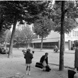Centre National d'Enseignement Par Correspondance, Radio et Télévision. La façade. 