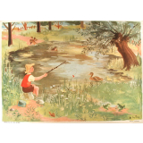 Tableau mural. Images de la vie. 106. La mare (Série n°22).