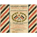 Papier d'emballage de bonbon à texte patriotique. 