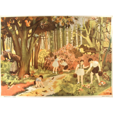 Tableau mural. Images de la vie. 5. La forêt (Série n°2).