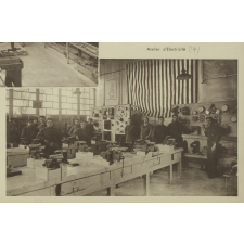 Ecole Coloniale d'Industrie de Dellys (Algérie). Atelier d'électricité. 