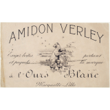 Buvard publicitaire. Amidon Verley. 