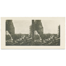 Aisne 1918 : ferme dynamitée par l'ennemi en retraite.