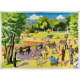 Tableau d'élocution : 18-l'usine. 19-le jardin public. 