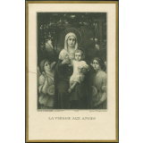 Image religieuse. La Vierge aux anges. 