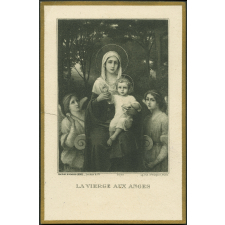 Image religieuse. La Vierge aux anges. 