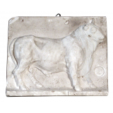 Bas-relief : taureau.