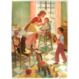 Tableau mural. Images de la vie. 112. Le déjeuner (Série n°23).