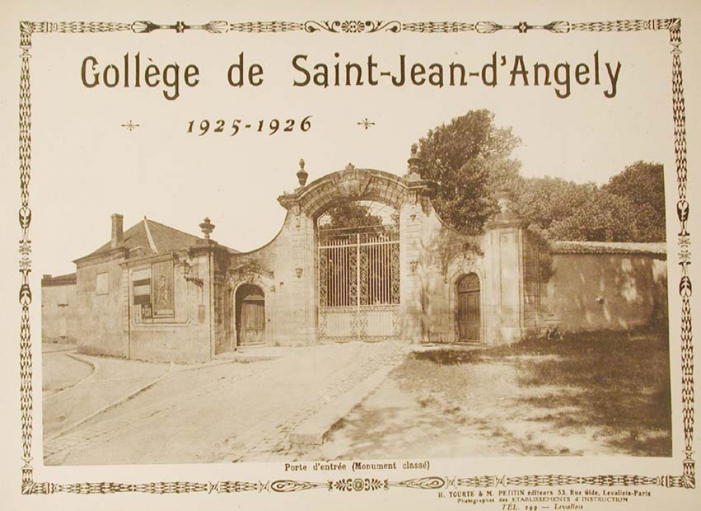 Collège de Saint-Jean-d'Angely. (Charente Maritime). 1925-1926.