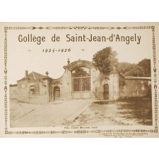 Collège de Saint-Jean-d'Angely. (Charente Maritime). 1925-1926.