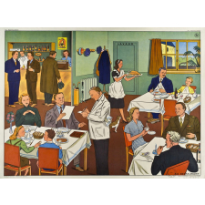 Tableau d'élocution. Au restaurant. La circulation.