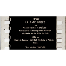 La Pâte brisée. 