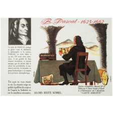 Buvard publicitaire. B. Pascal (1623-1662). 