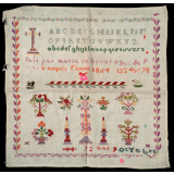 Abécédaire brodé. Marquoir brodé