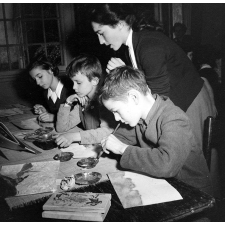 Cours d'art Martenot, château de la Guette : peinture