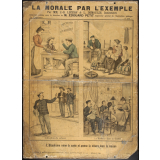 La Morale par l'exemple. N°10- La Tempérance : L'Alcoolisme ruine la santé et amène la misère dans la maison.