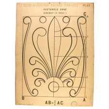 Le Dessin Au Certificat d'Études Primaires. Pl 22. Rectangle orné.