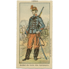 Soldat du train des équipages.1885