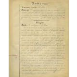 Cahier journalier / École Pouchet / Rouen.