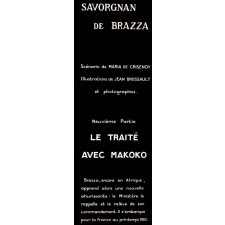 Savorgnan de Brazza. IX. Le traité avec Makoko.