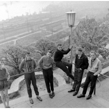 Voyage scolaire : Groupe d'élèves