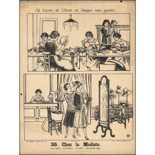 Tableaux muraux. 34 Leçons de Choses en Images sans paroles en tableaux muraux à raconter par les Petits. 29- Chez le tailleur. 30- Chez la Modiste.
