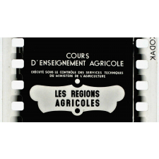 Les Régions agricoles.