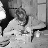 Prytanée de La Flèche : atelier de reliure
